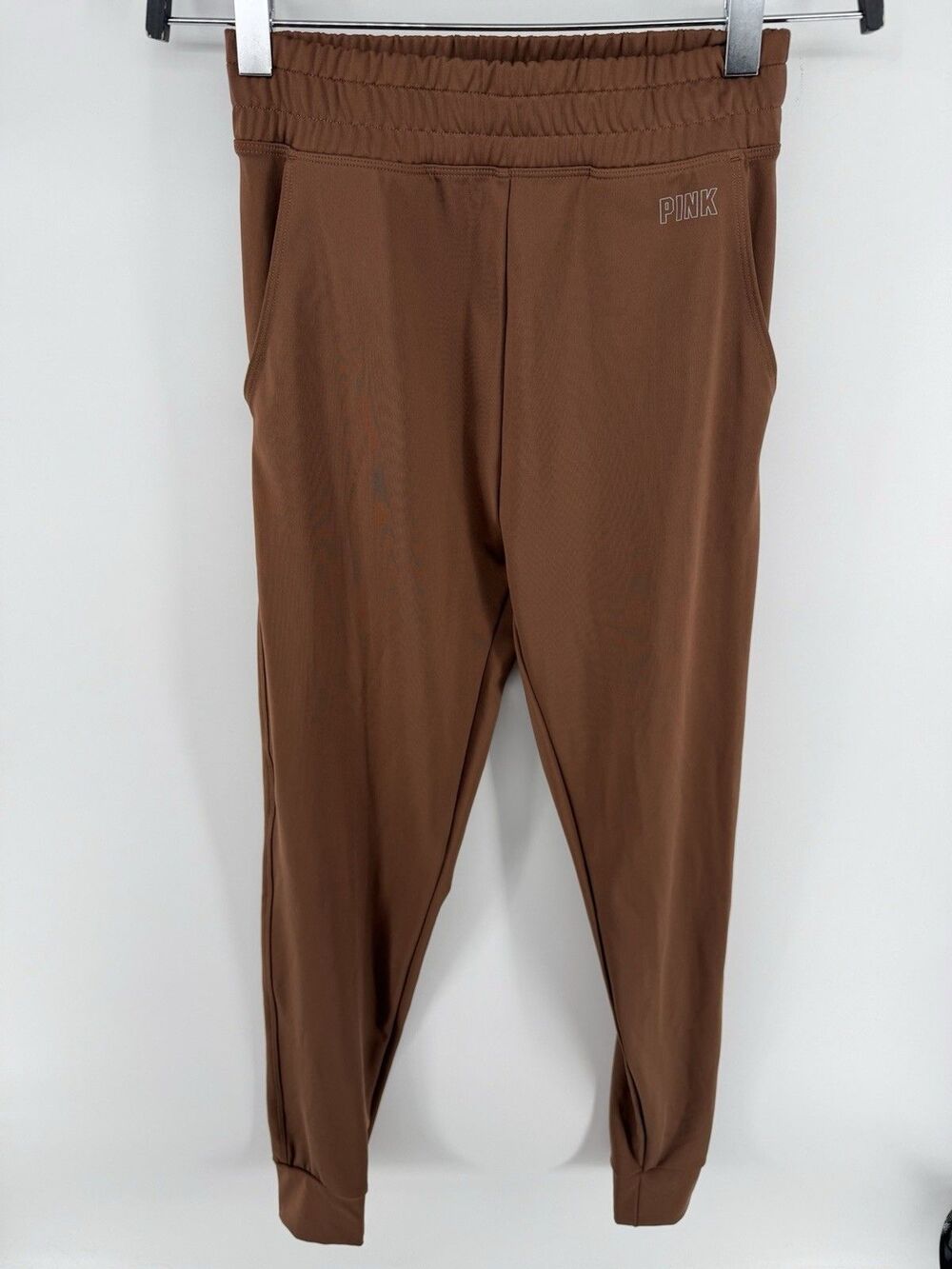 PINK Victoria's Secret Jogger Pants XS Brown  Pockets Vintage Style #P